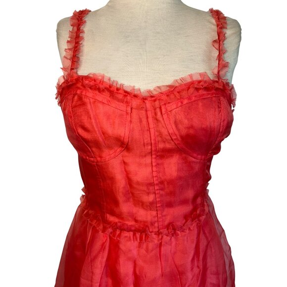 Ulla Johnson Gisele Dress in Desert Rose 2 New Womens Midi Silk Cocktail - Picture 6 of 10
